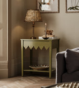 Acutus Bedside Table - Lichen