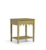 Acutus Bedside Table - Lichen