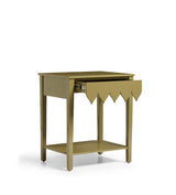 Acutus Bedside Table - Lichen