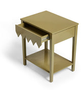 Acutus Bedside Table - Lichen