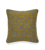Allamanda Cushion Cover - Dark Teal/Mustard