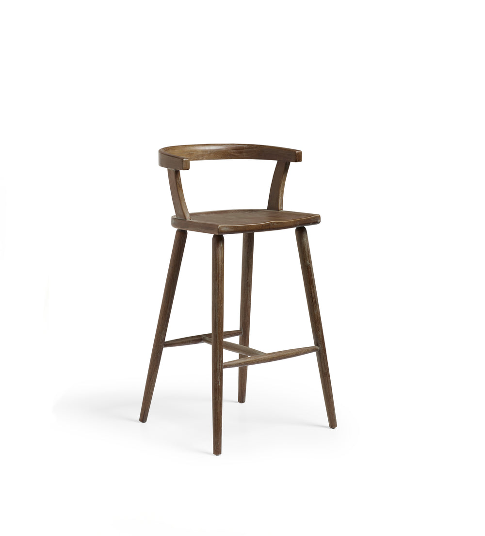 Altier Bar Stool - Burnt Oak
