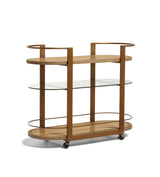 Arnold Drinks Trolley - Weathered Oak/Bronze
