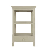 Beauvais Wood Bedside Table with Storage - Dove Grey