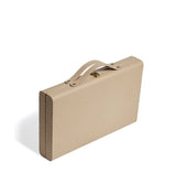 Bennet Leather Backgammon Set - Taupe