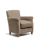 Berstone Leather Armchair - Pebble Grey