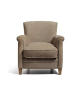 Berstone Leather Armchair - Pebble Grey