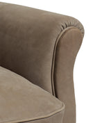 Berstone Leather Armchair - Pebble Grey