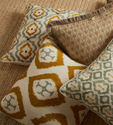 Borrayo Cross Cushion Cover - Mustard