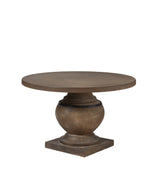 Callanish Round Indoor/Outdoor Dining Table - Brown