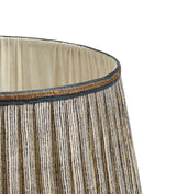 Callot Pleated Silk Lampshade 35cm - Black/Gold