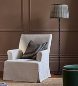 Callot Pleated Silk Lampshade 45cm - Black/Gold