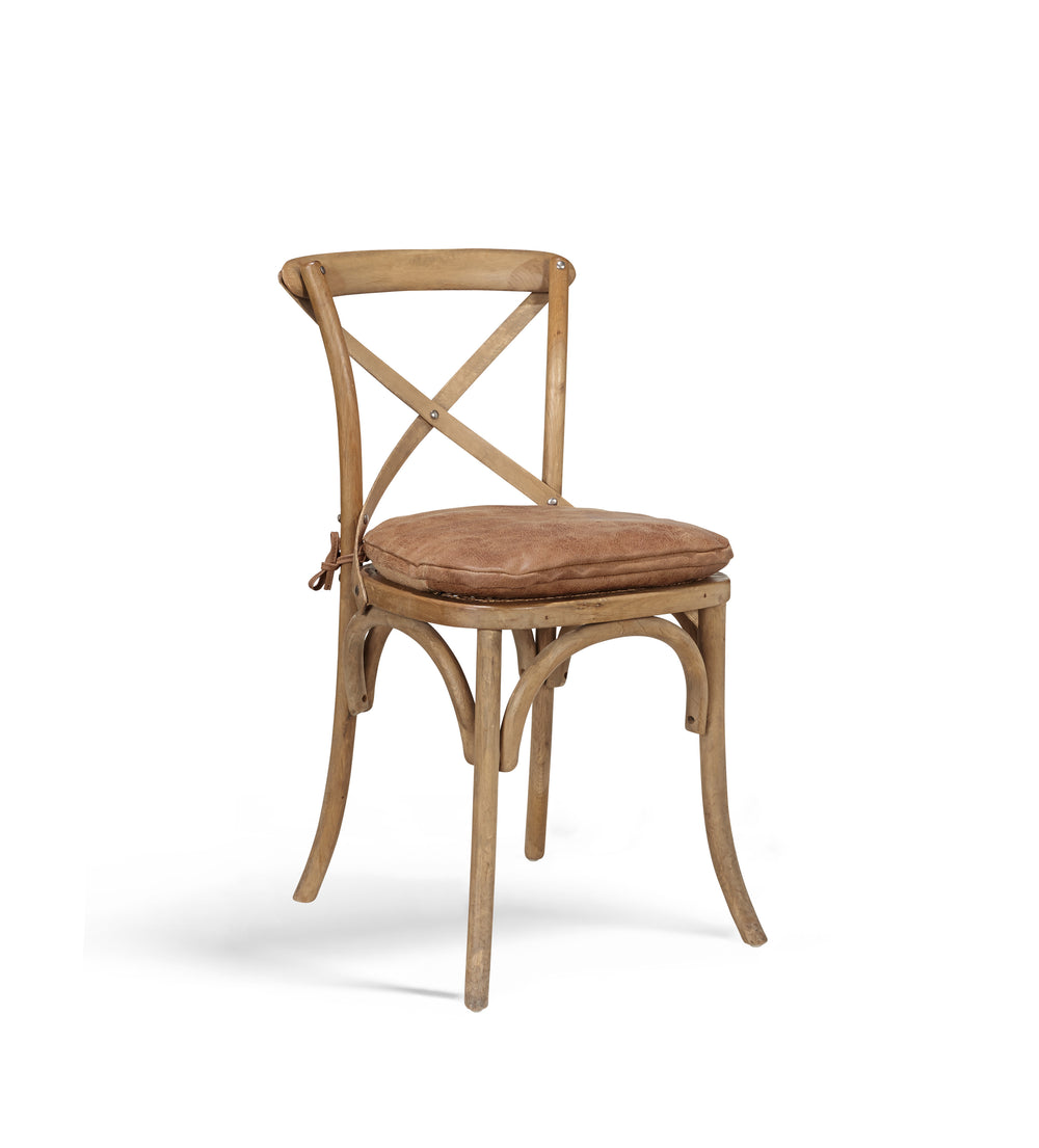 Camargue Chair Leather Seat Pad - Aged Tobacco