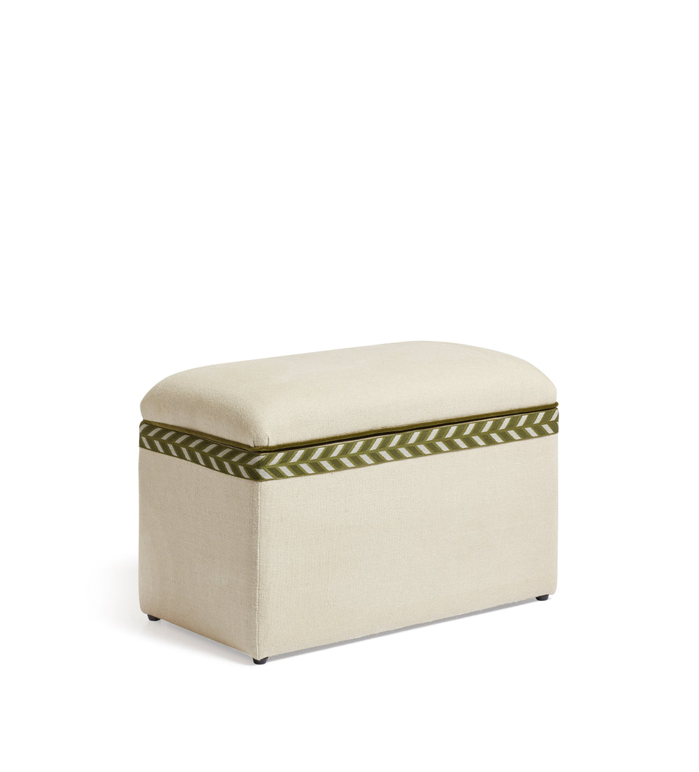 Carena Upholstered Trunk - Natural