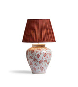 Changshou Table Lamp Base - Red