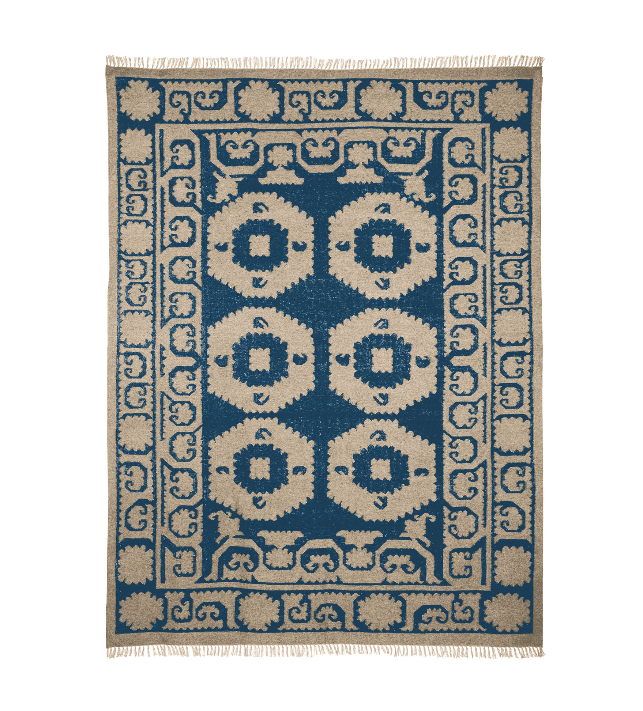 Chelak Rug 240x300cm - Indigo/Natural