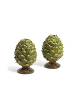Chianti Artichoke Candle Holders - Green