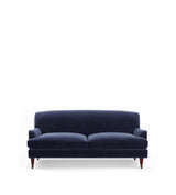 Coleridge 3-Seater Sofa with Fixed Velvet Cover - Sapphire