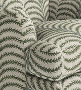 Coleridge Areca Linen Armchair - Putting Green