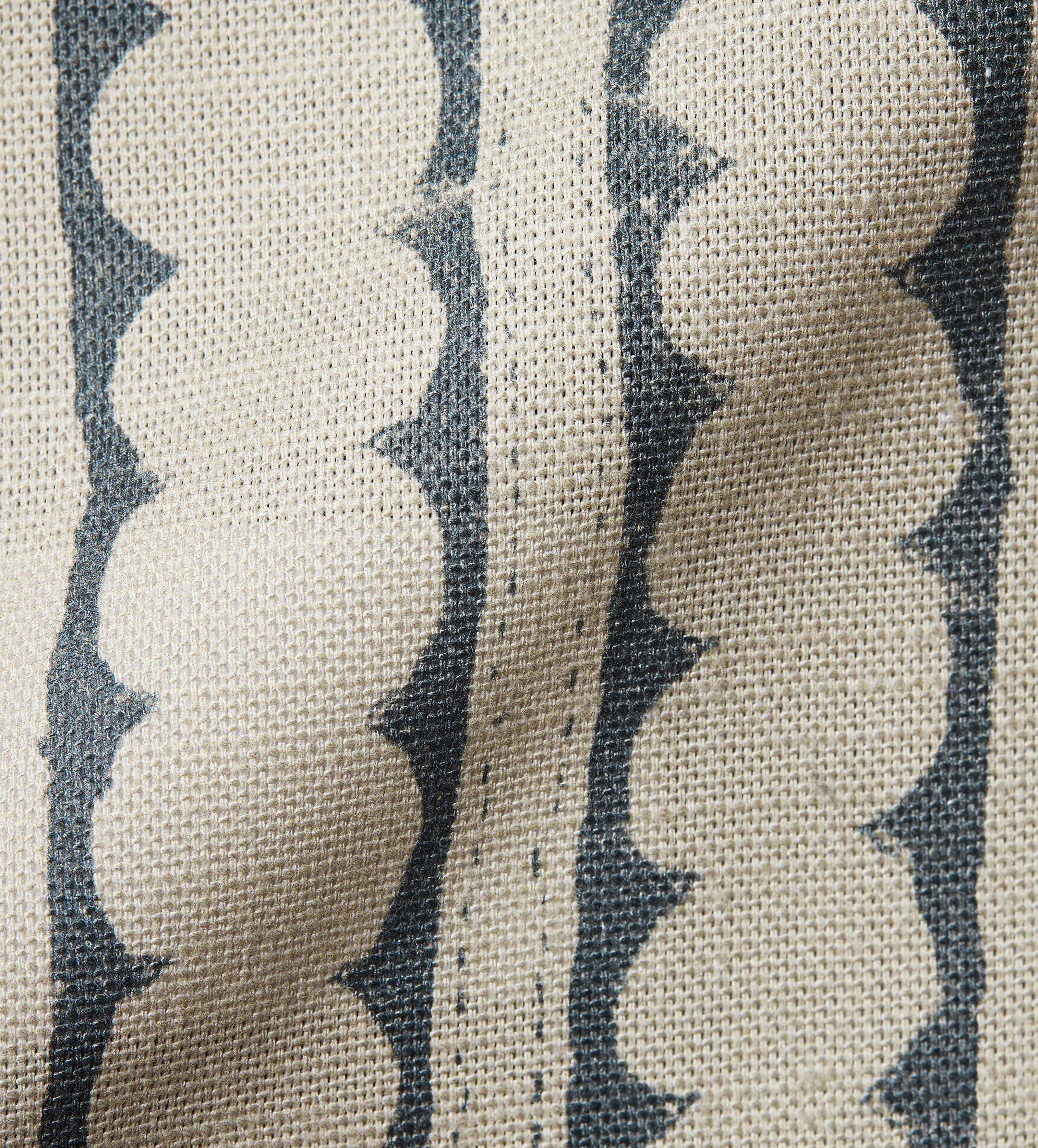 Print Huaca Cotton Fabric Swatch - Air Force Blue