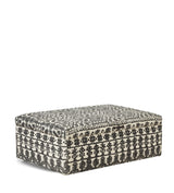 Cranesbill Upholstered Ottoman - Charcoal