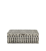 Cranesbill Upholstered Ottoman - Charcoal
