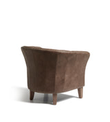 Crosby Leather Armchair - Dark Vellum