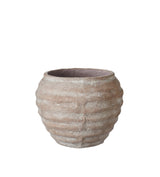 Decardi Ribbed Vase - Small - Grey
