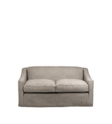 COVER ONLY - Egerton Stonewash Linen Loose Cover for 2-Seater Sofa - Dyed Flax
