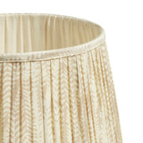 Elemeri Pleated Silk Lampshade 35cm - Natural