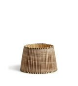 Elgin Pleated Silk Lampshade 35cm - Green/Natural