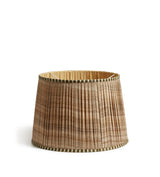 Elgin Pleated Silk Lampshade 45cm - Green/Natural