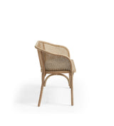 Etreinte Areca Rattan Bench - Seafoam