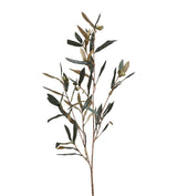 Faux Olive Branch Stem - Green