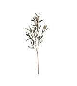 Faux Olive Branch Stem - Green