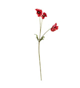 Faux Poppy Stem - Red