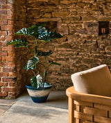 Faux Potted Monstera - Green