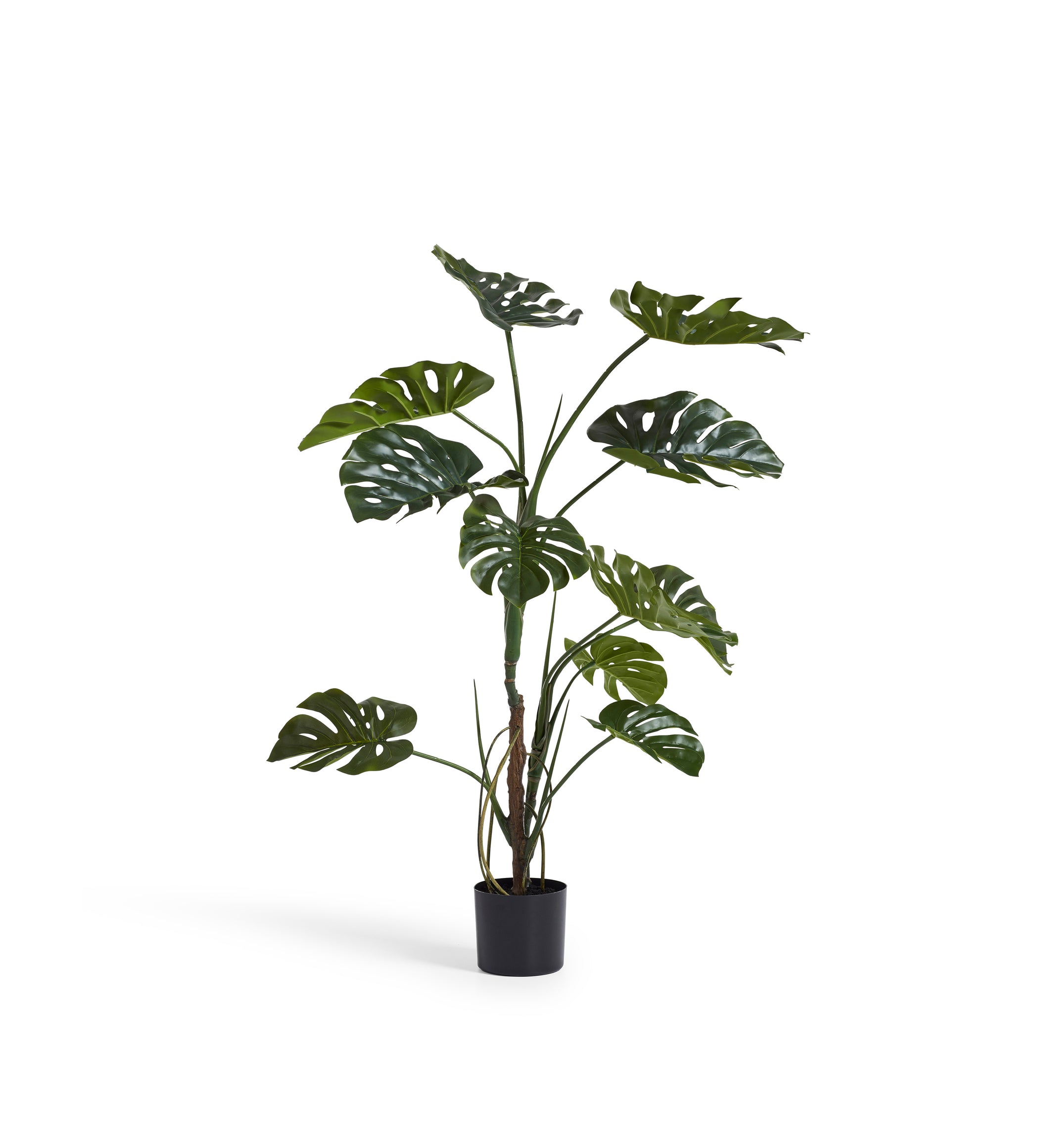 Faux Potted Monstera - Green