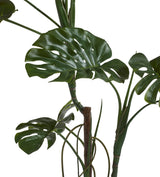 Faux Potted Monstera - Green