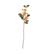 Faux Wild Rowanberry Stem - Orange
