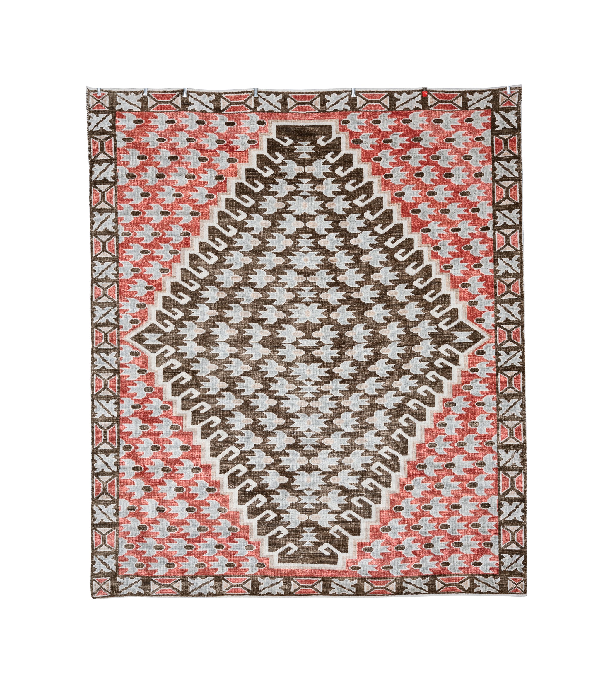 Florine Rug 244x305cm - Red/Dark Taupe