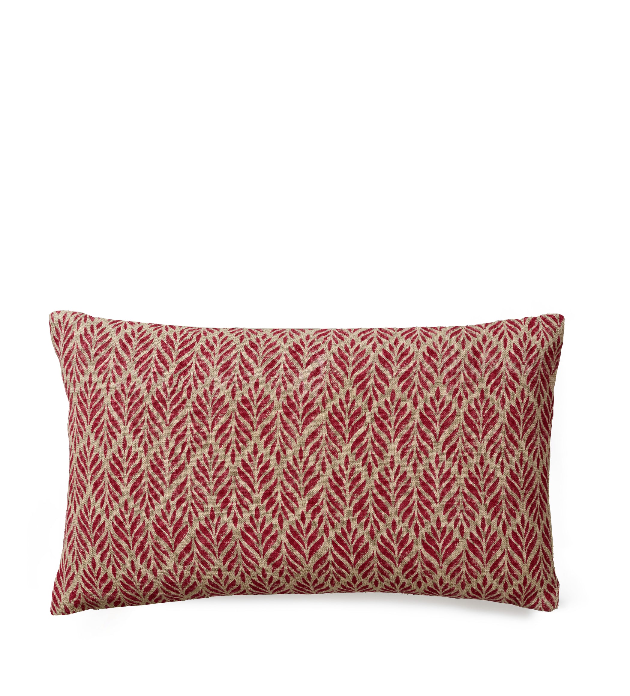 Ghini Fronds Cushion Cover - Red