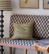 Grassetto Check Cushion Cover - Green