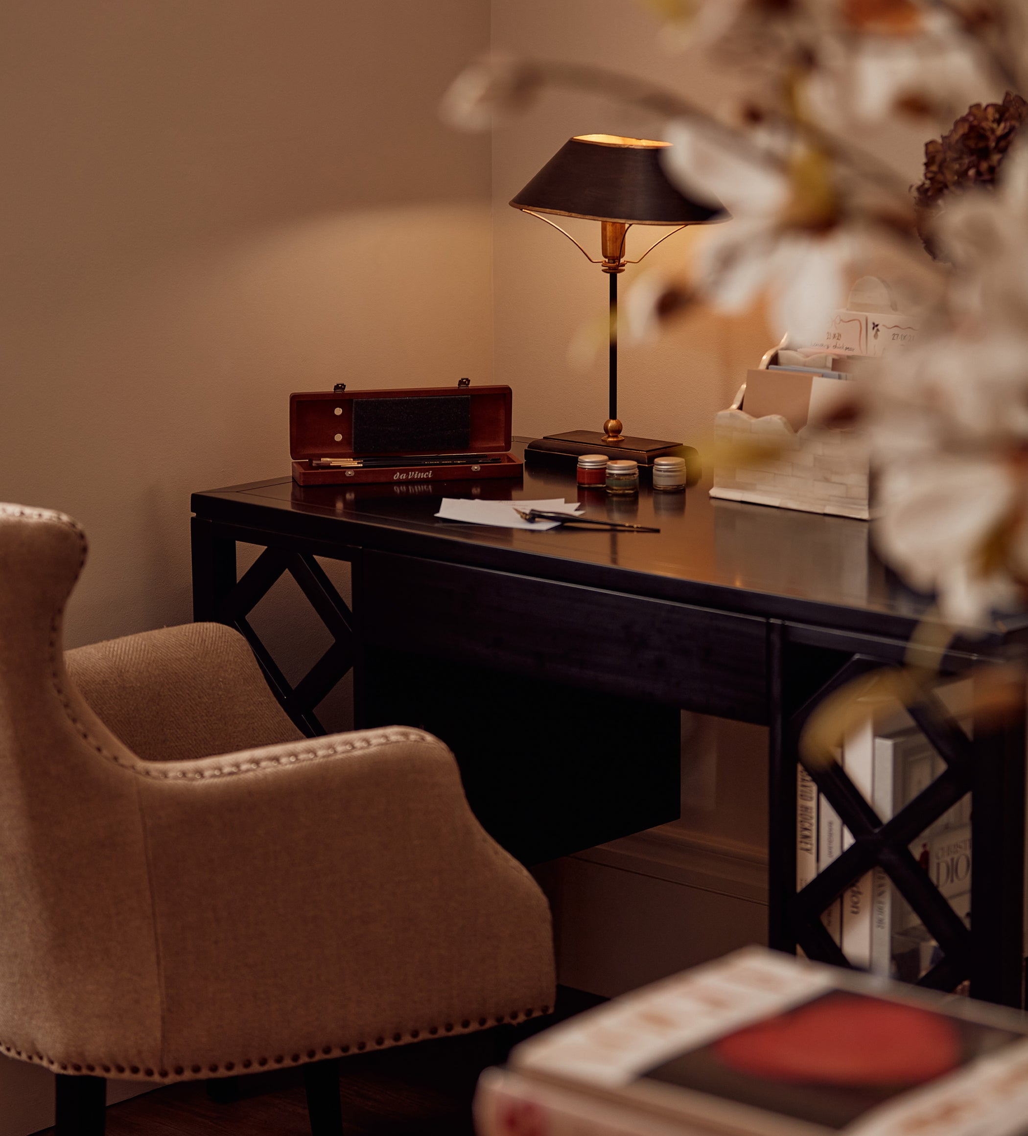 Grisewood Lamp and Shade - Brown