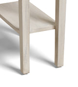 Gustavian Sofa Side Table - Washed Grey
