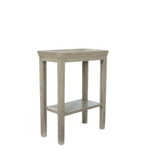 Gustavian Sofa Side Table - Silver Birch
