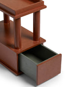 Herbert Sofa Side Table - Earthy Red