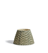Hirkani Pleated Linen Lampshade 35cm - Moss