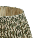 Hirkani Pleated Linen Lampshade 35cm - Moss
