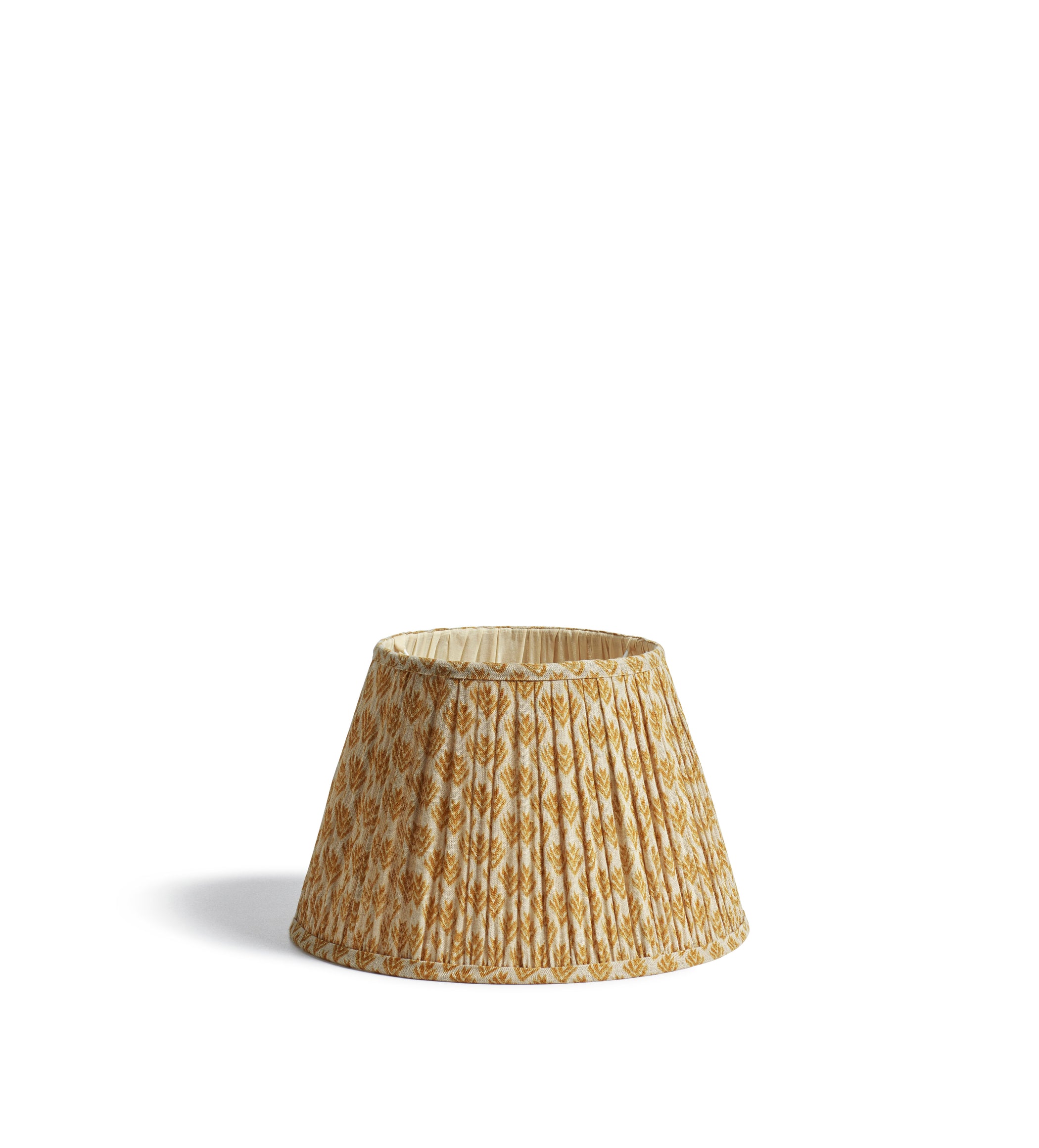 Hirkani Pleated Linen Lampshade 35cm - Mustard